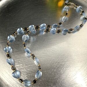 Glass hearts necklace